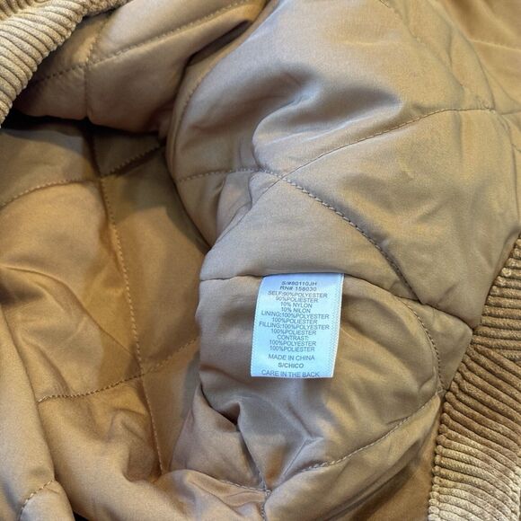 Love Tree Corduroy Jacket Womens Sz Small Sherpa Collar Pockets Button Front NWT - Picture 7 of 9